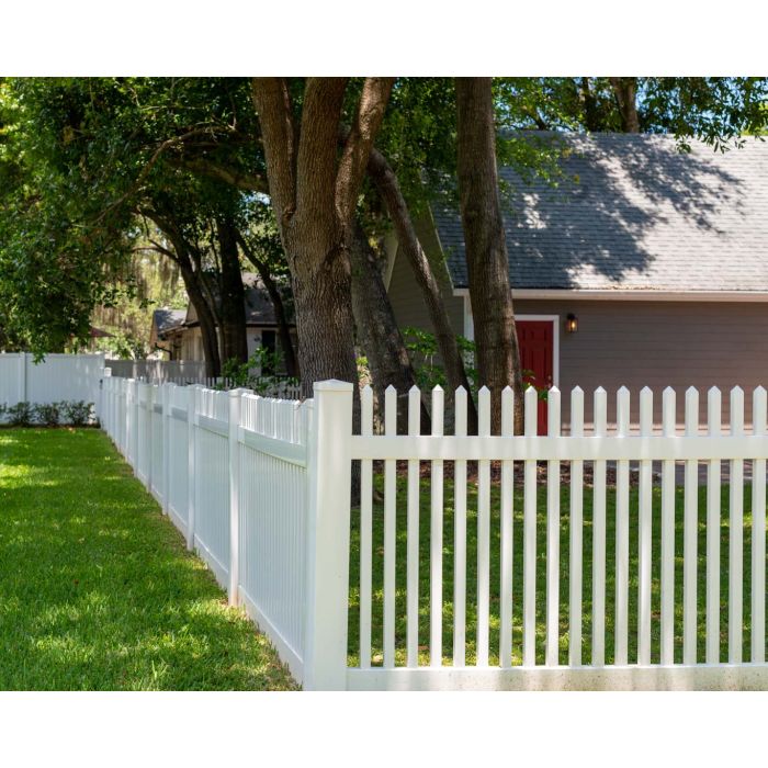 5' Tall Straight Picket Fence
