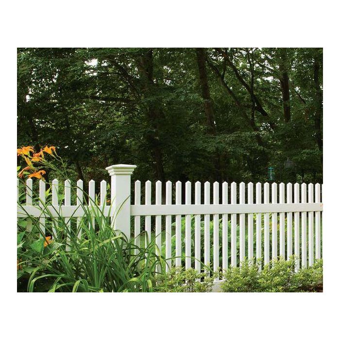 3' Tall Straight Picket Fence